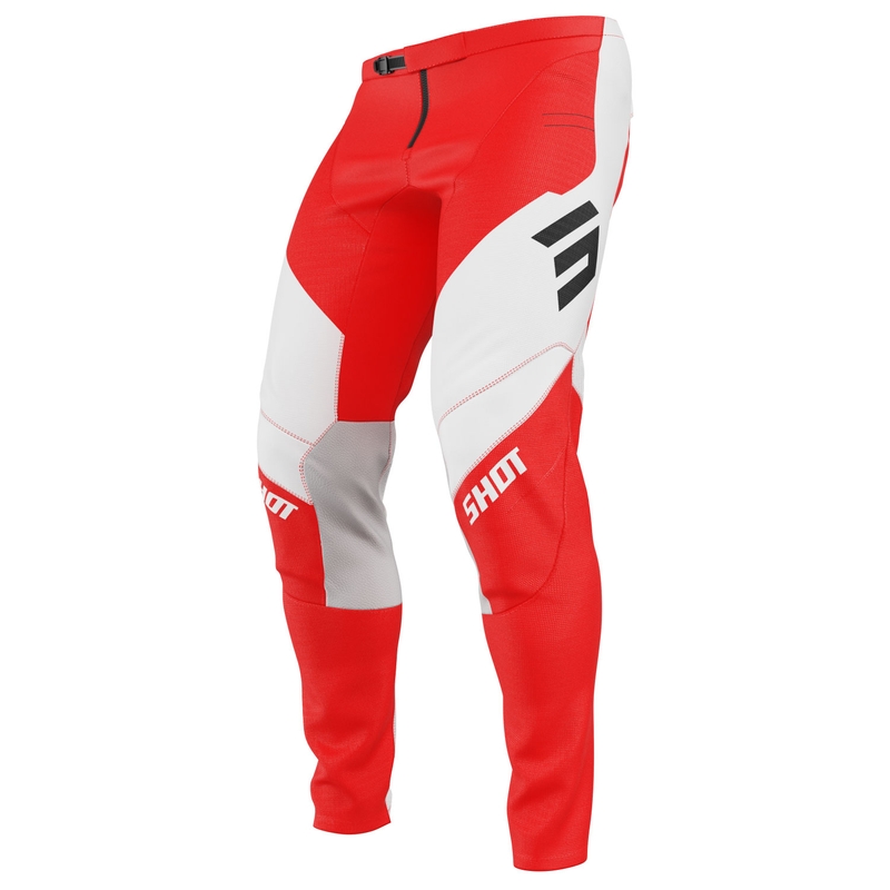 Motocross housut Shot Contact Shield punainen