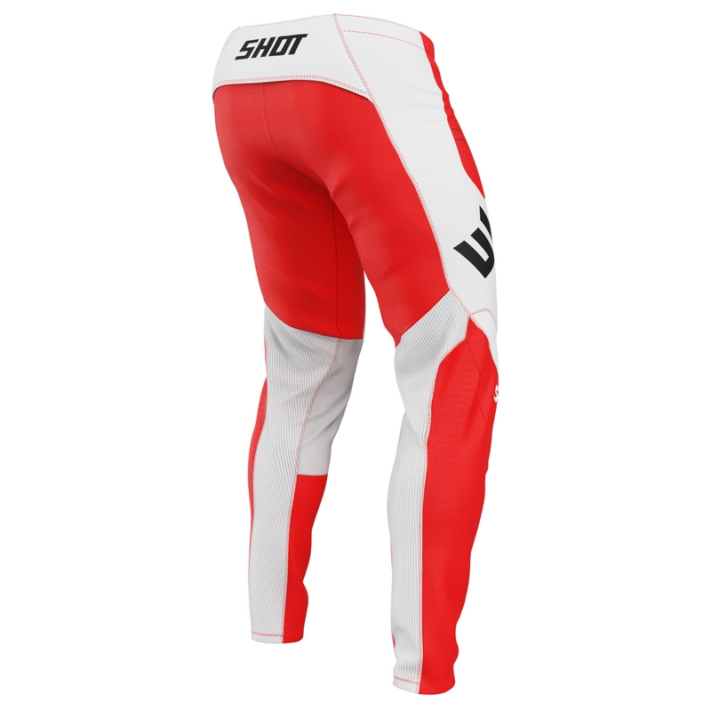 Motocross housut Shot Contact Shield punainen