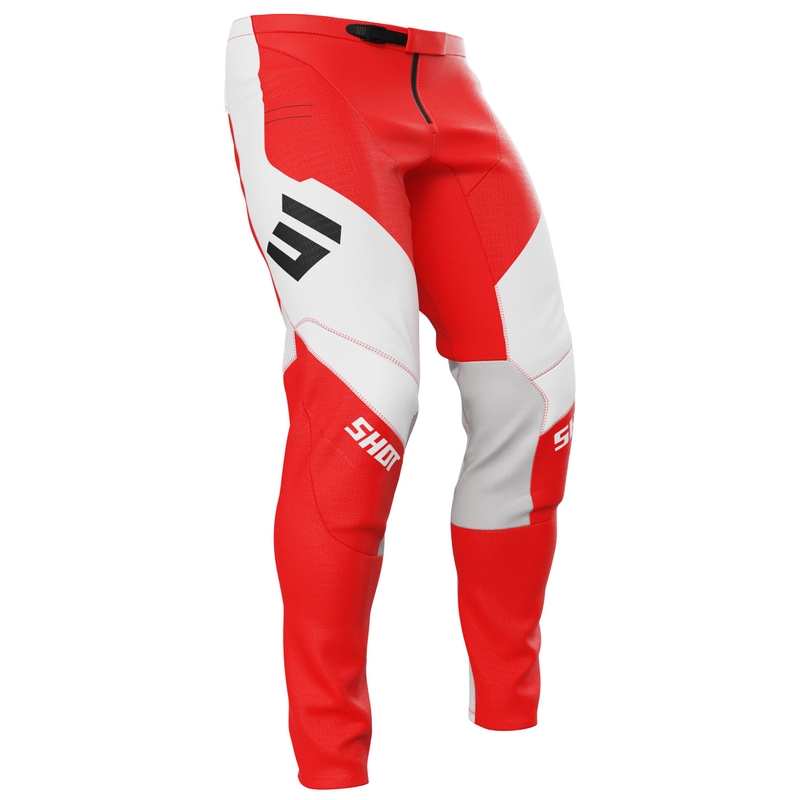 Motocross housut Shot Contact Shield punainen