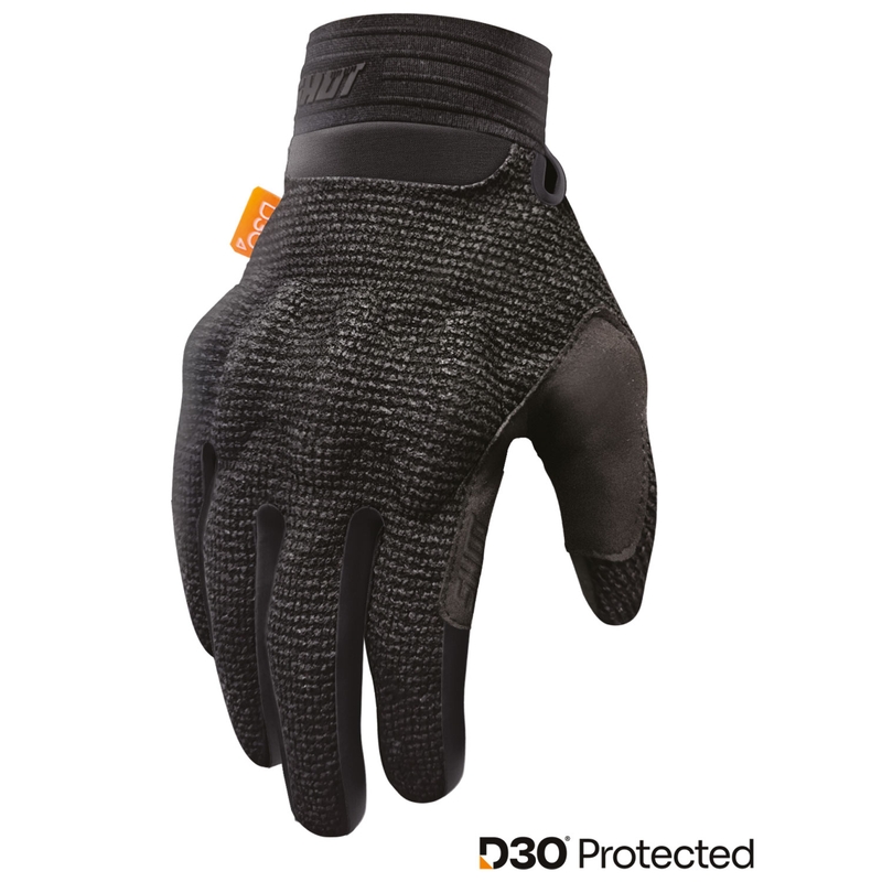 Motocross-hanskat Shot Guard D3O® musta