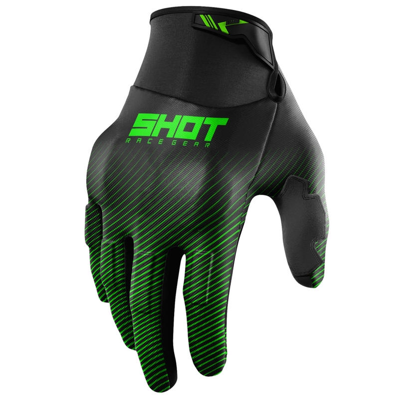 Motocross käsineet Shot Drift Rim Vihreä