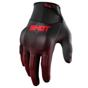 Motocross käsineet Shot Drift Rim punainen