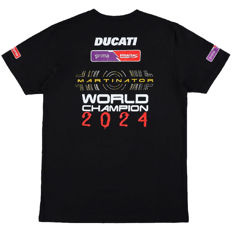 T-paita Ducatti Jorge Martin Maailmanmestari musta