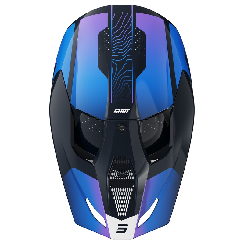 Dětská motokrosová helma Shot Furious Apex modrá