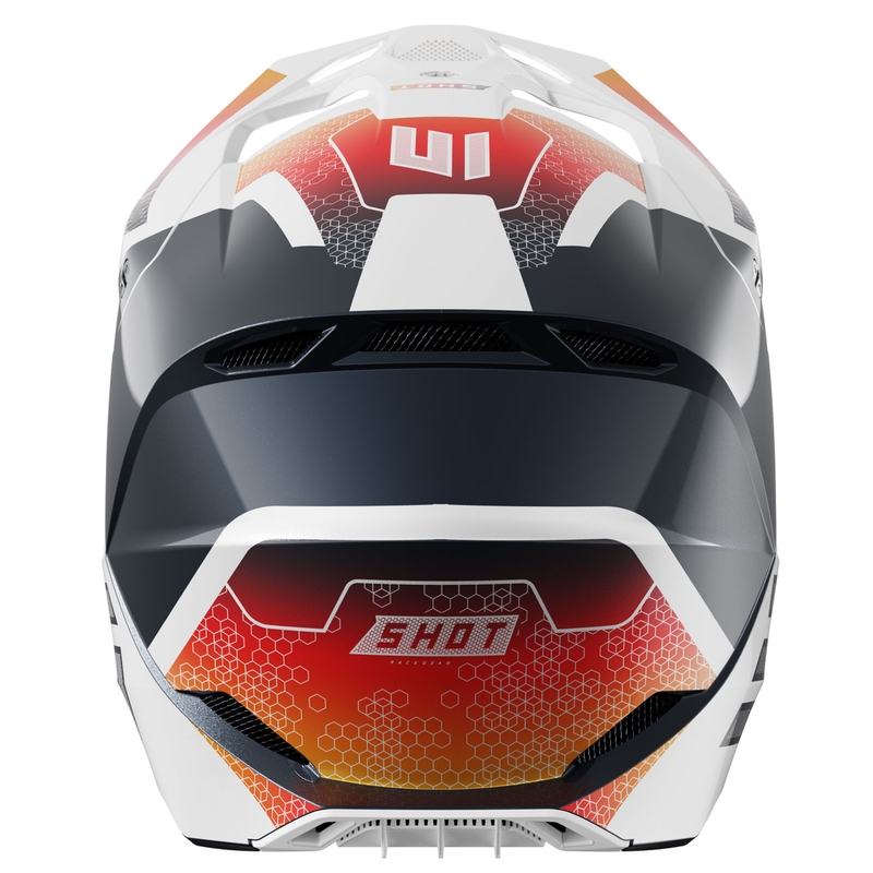 Lasten motocross kypärä Shot Furious Phaser sininen-punainen