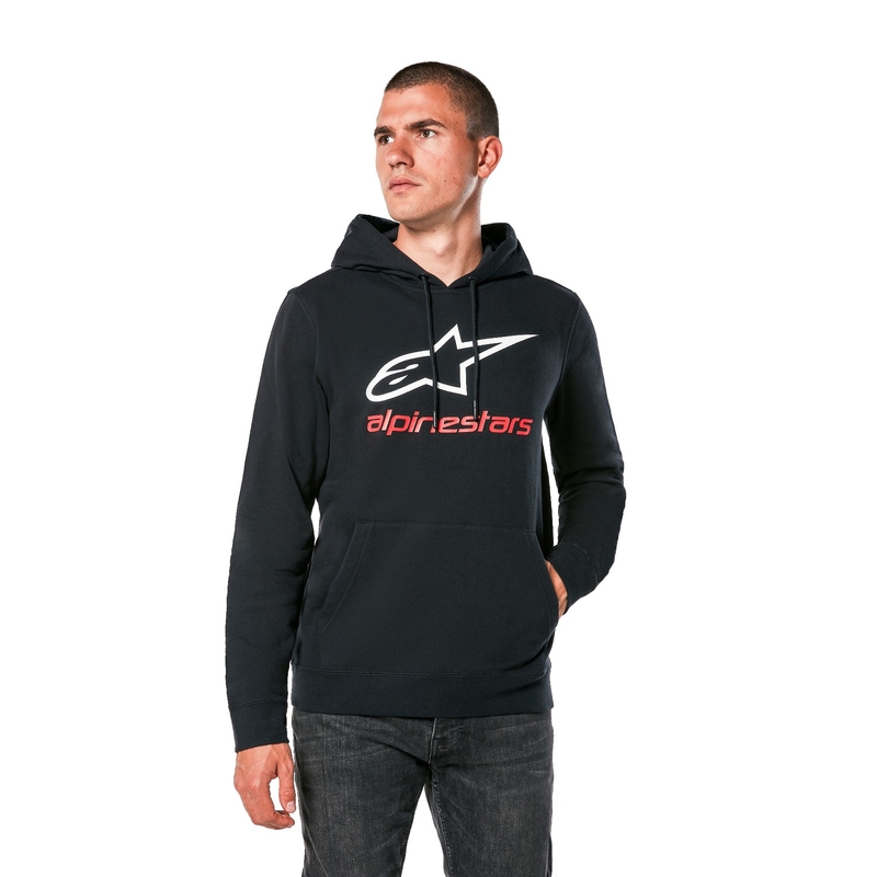 Alpinestars Always 2.0 musta, valkoinen ja punainen huppari.