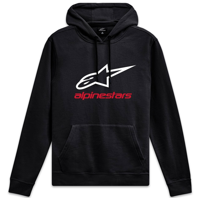 Alpinestars Always 2.0 musta, valkoinen ja punainen huppari.