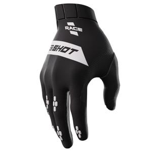 Lasten motocross hanskat Shot Race musta alennusmyynti