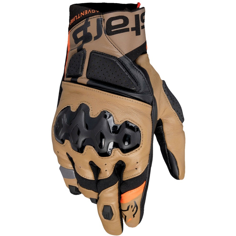 Alpinestars Belize 3 Drystar Musta ja ruskea Moottoripyöräilykäsineet