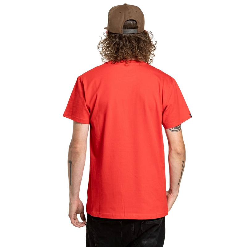 T-paita Meatfly Fullface punainen