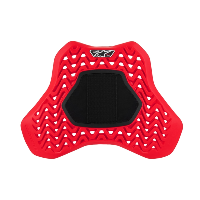 Alpinestars Nucleon Plasma Racing rintasuoja tarranauhalla Punainen ja musta