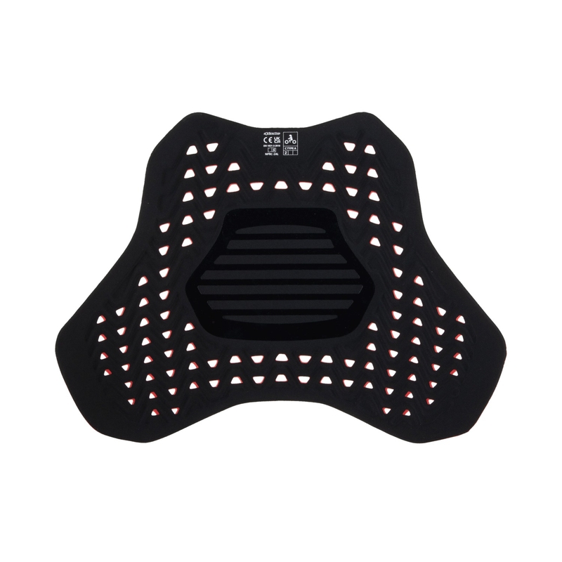 Alpinestars Nucleon Plasma Racing rintasuoja tarranauhalla Punainen ja musta