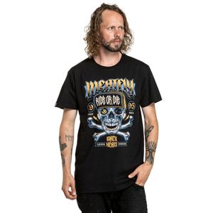 T-paita Meatfly Whiskey Crossbones musta