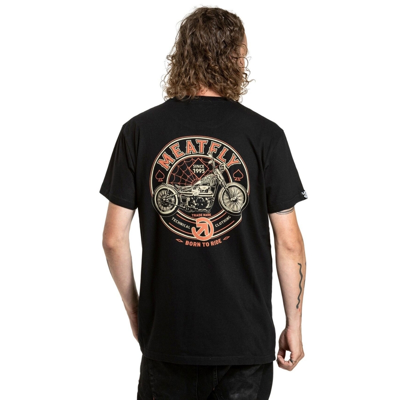 T-paita Meatfly Born To Ride musta