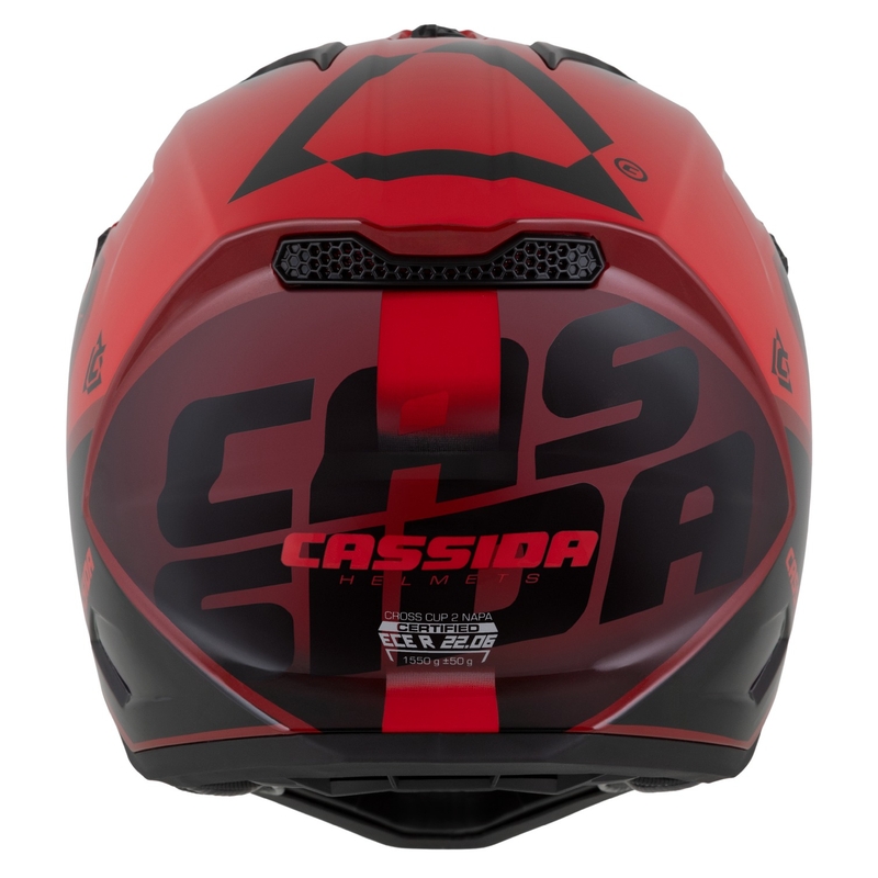 Cassida Cross Cup 2 Napa punainen helmiäisvioletti-musta motocross-kypärä