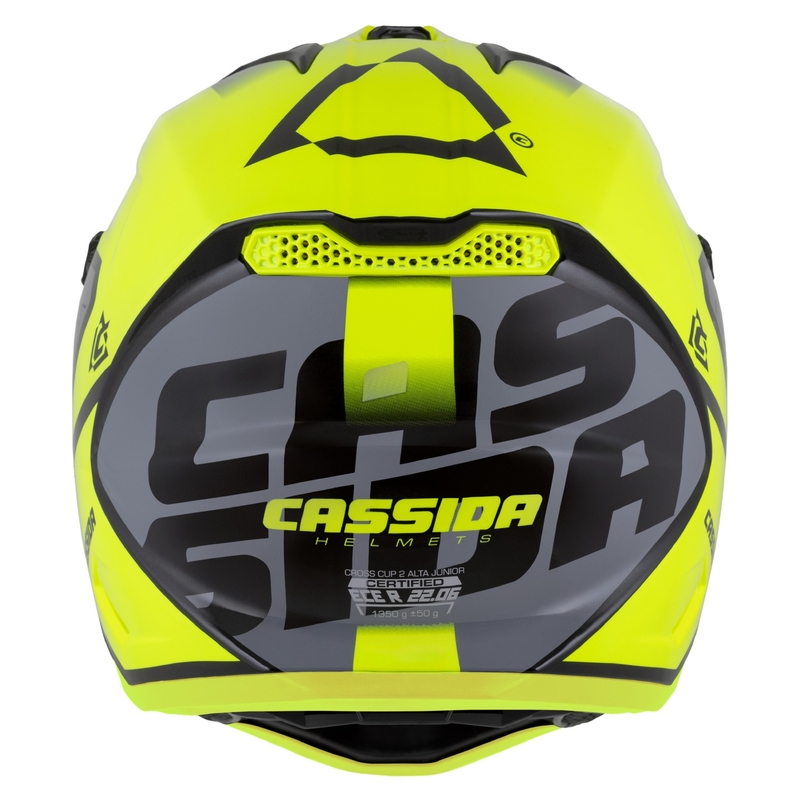 Cassida Cross Cup 2 Napa fluo keltainen-musta-harmaa helmi
