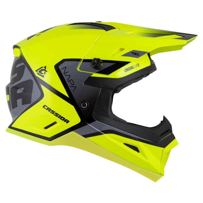 Cassida Cross Cup 2 Napa fluo keltainen-musta-harmaa helmi