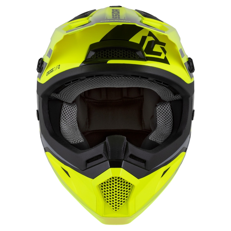 Cassida Cross Cup 2 Napa fluo keltainen-musta-harmaa helmi