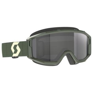 Motocross-lasit SCOTT Primal Sand Dust khaki harmaalla pleksillä varustettuna