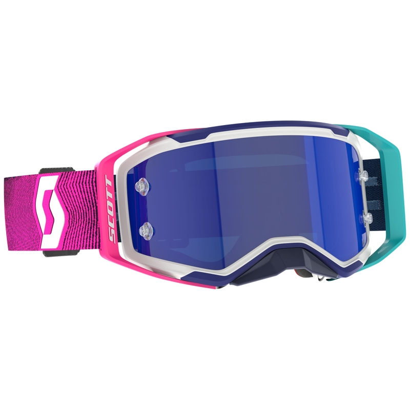 Motocross lasit SCOTT Prospect 2.0 AMP sininen ja vaaleanpunainen sininen peilattu pleksi