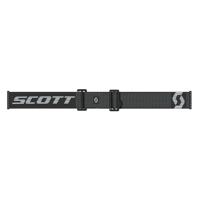 Motocross lasit SCOTT Prospect 2.0 Enduro musta ja valkoinen kirkkaalla pleksillä.