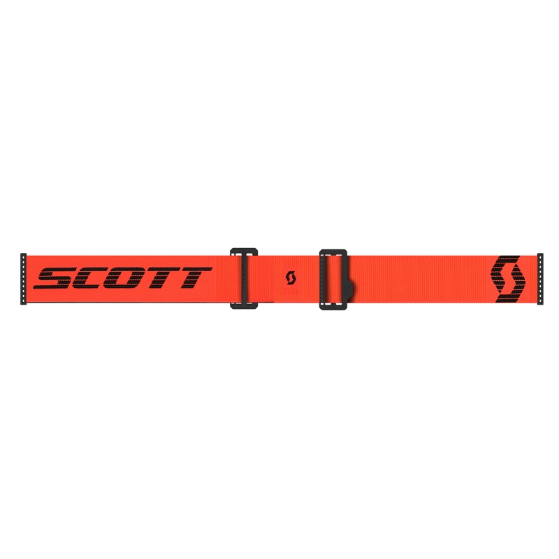 Motocross-lasit SCOTT Prospect 2.0 oranssi-musta oranssilla peiliplexillä varustettuna.