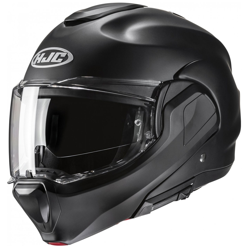 HJC F100 Solid Semi Flat Black Flip-Over moottoripyöräilykypärä
