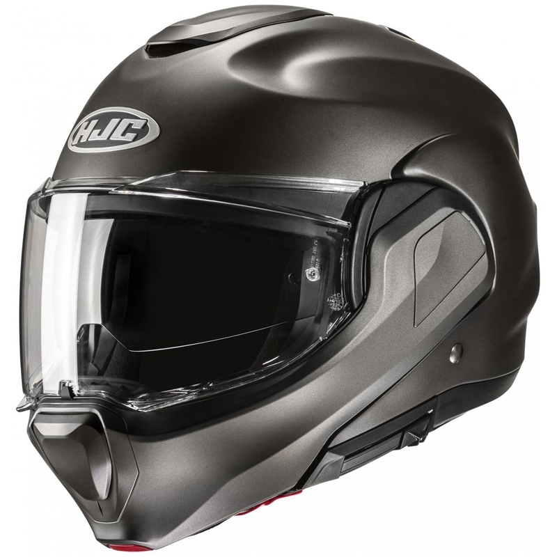 HJC F100 Solid Semi Black-Titanium taittuva moottoripyöräilykypärä