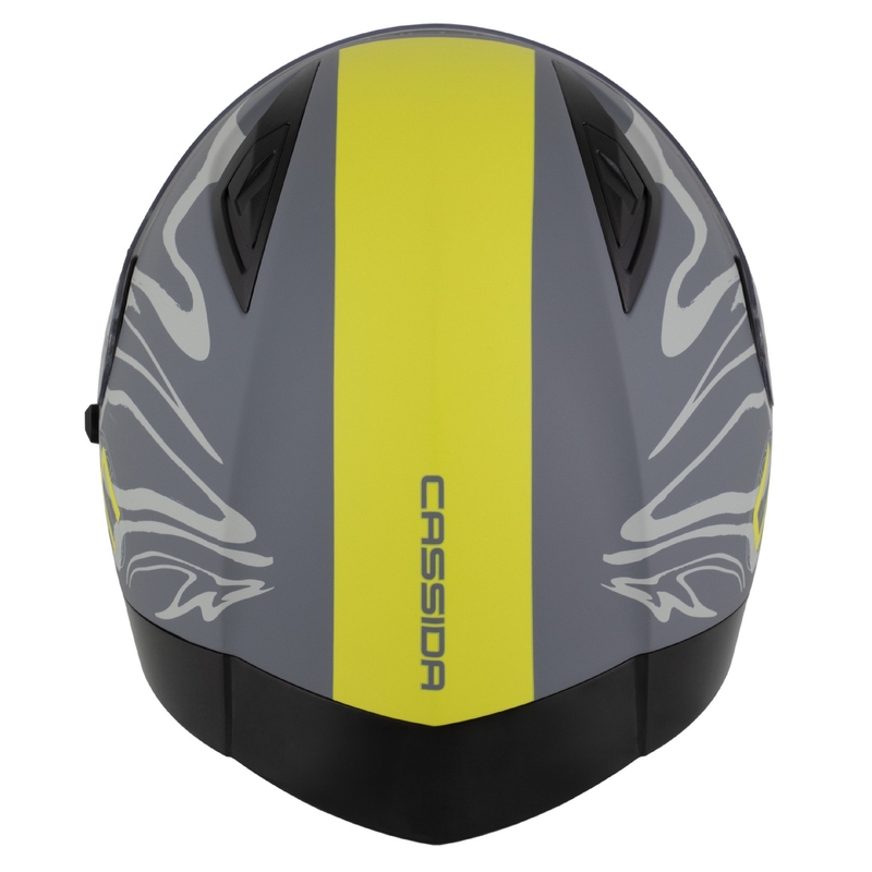 Integroitu kypärä Cassida Orbit Multivers matta harmaa-fluo keltainen-musta