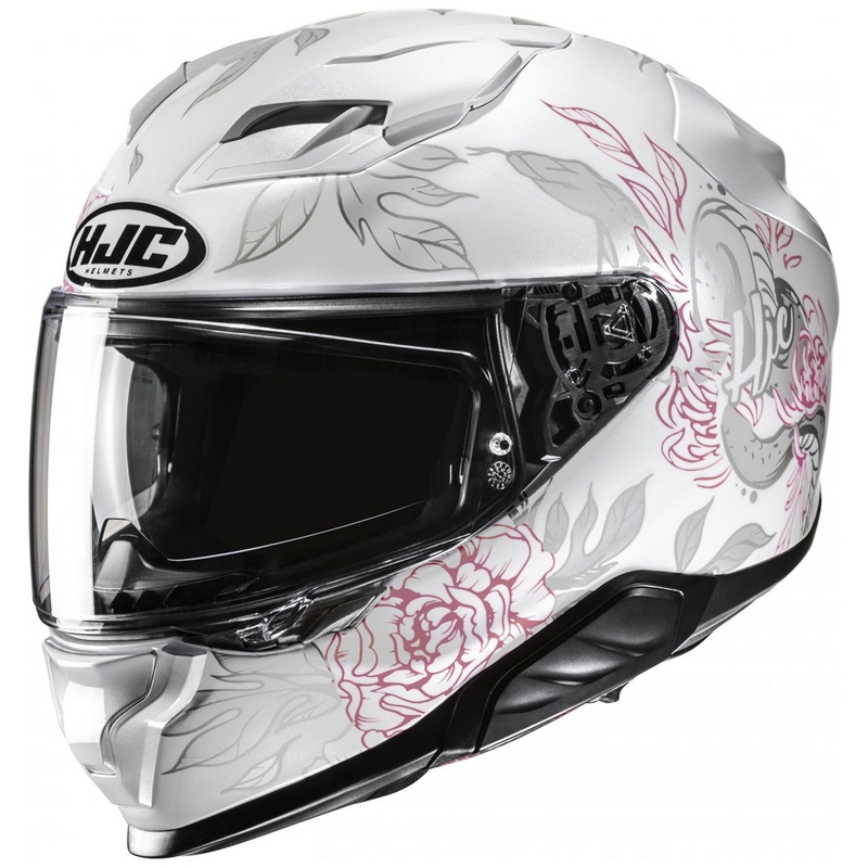 Integroitu moottoripyöräilykypärä HJC F71 Eliz MC8 valkoinen-harmaa