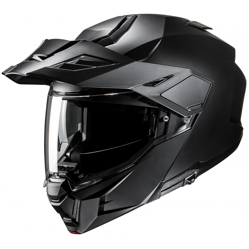HJC i80 Solid Semi Flat Black Flip-up moottoripyöräilykypärä