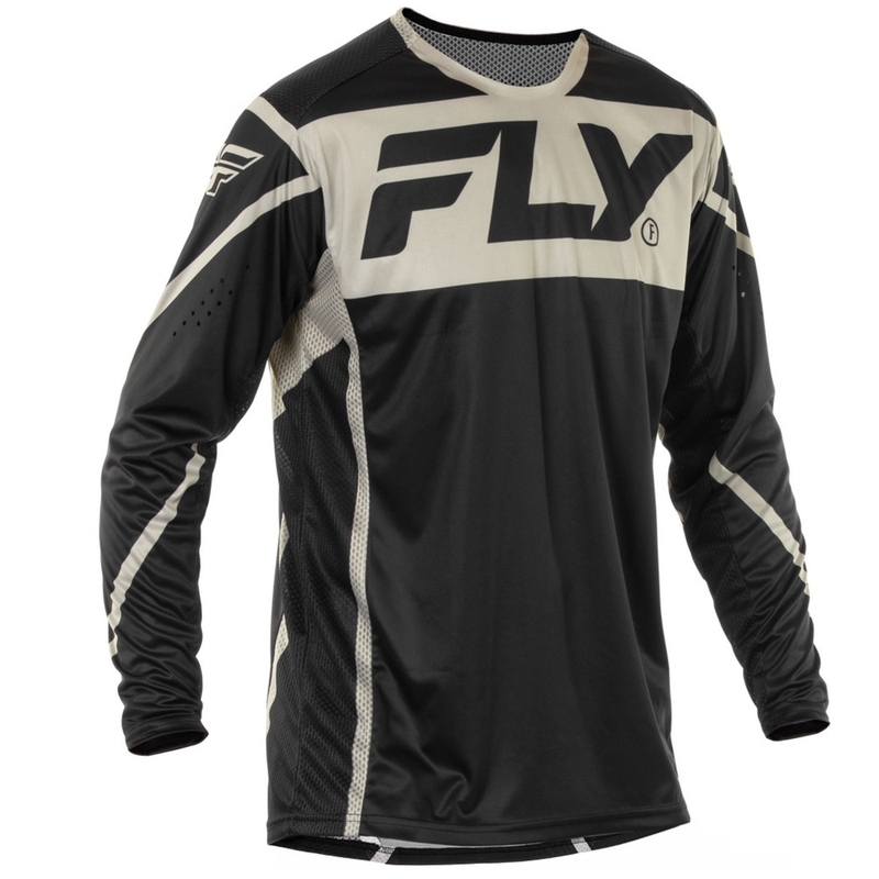 Motocross pelipaita FLY Racing Lite musta-harmaa