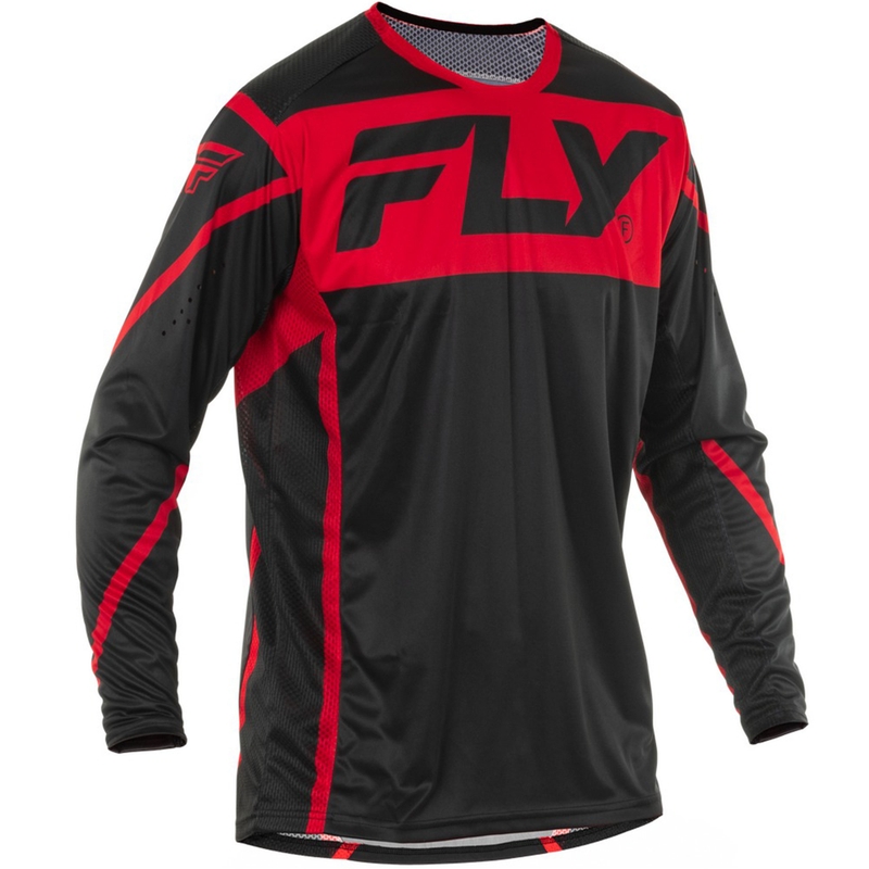 Motocross pelipaita FLY Racing Lite musta-punainen