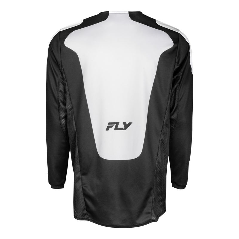 Motocross pelipaita FLY Racing Kinetic Sym musta ja valkoinen