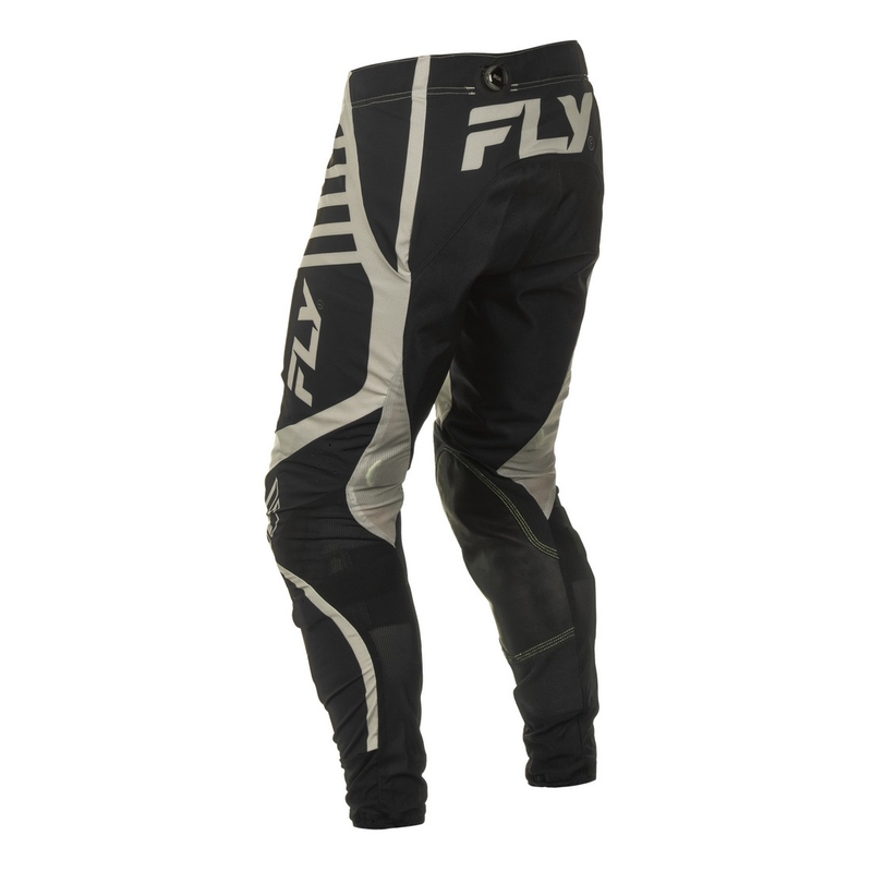 Motocross-housut FLY Racing Lite musta-harmaa