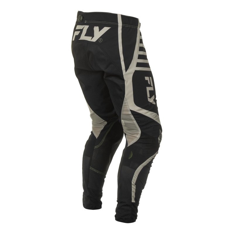 Motocross-housut FLY Racing Lite musta-harmaa