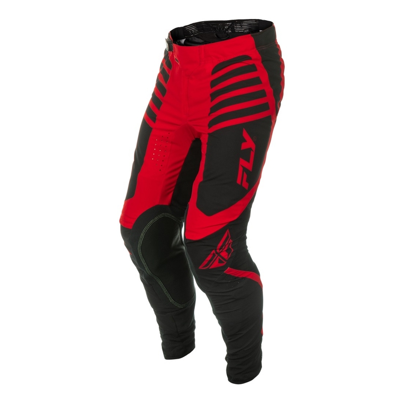 Motocross housut FLY Racing Lite musta-punainen