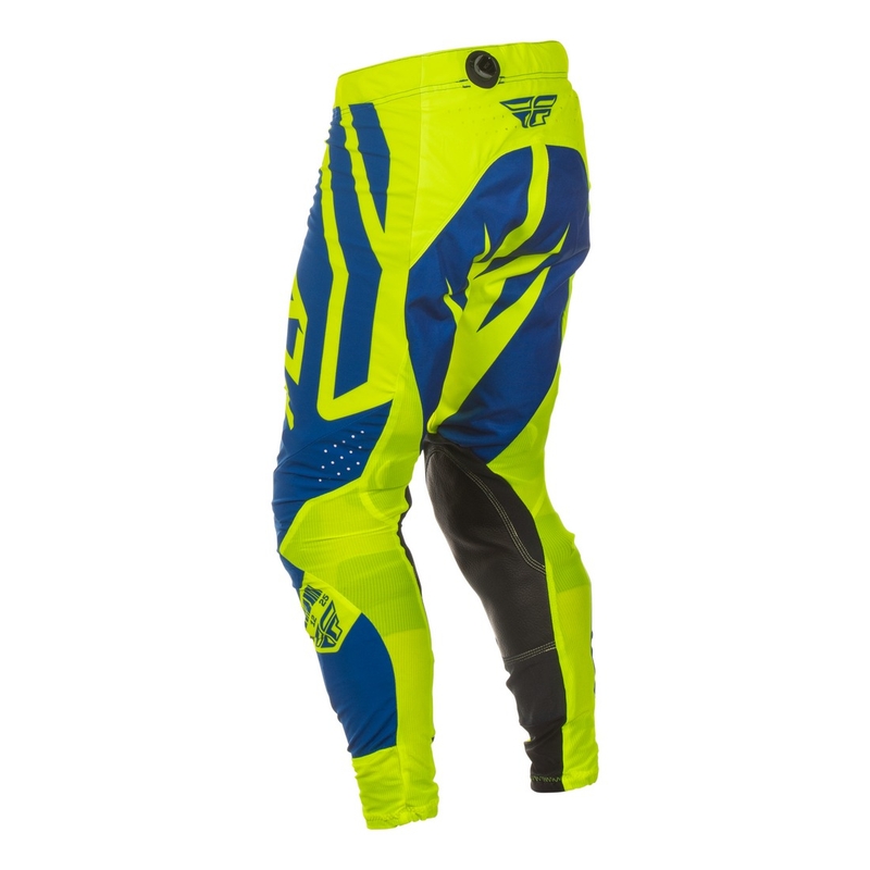 Motocross-housut FLY Racing Lite Lancer sini-fluo-keltainen