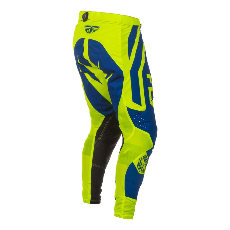Motocross-housut FLY Racing Lite Lancer sini-fluo-keltainen