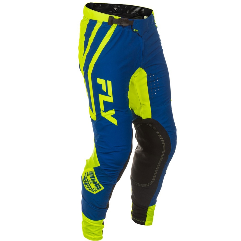 Motocross-housut FLY Racing Lite Lancer sini-fluo-keltainen