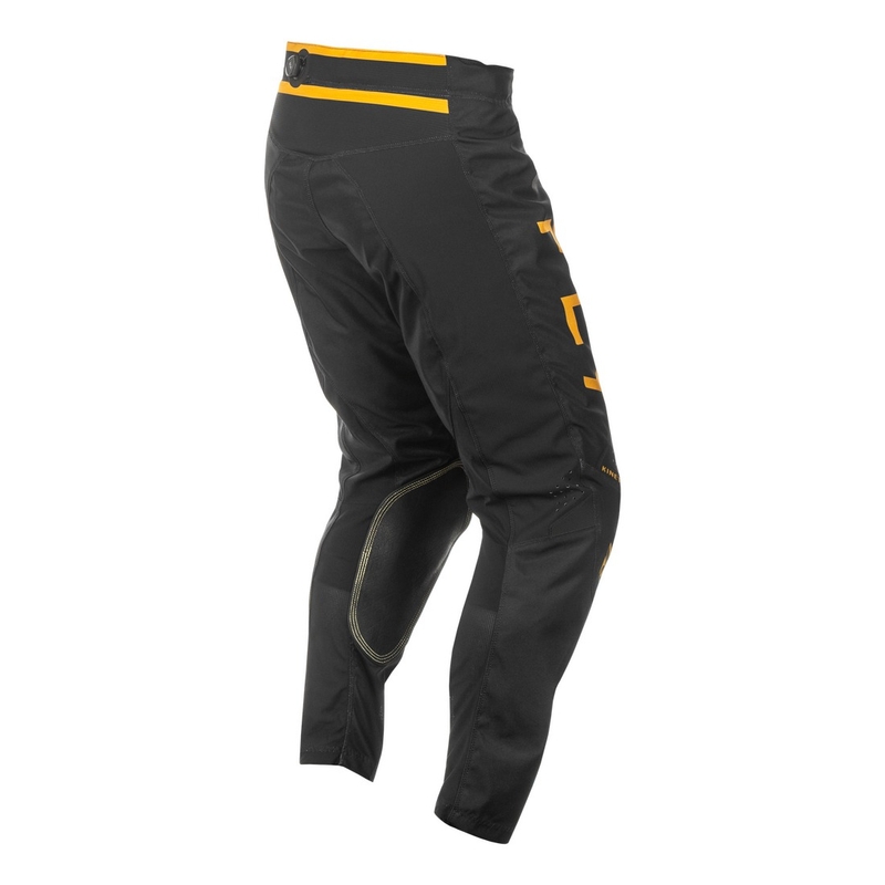 Motocross housut FLY Racing Kinetic Centre musta ja kultainen