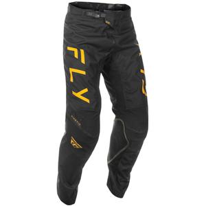 Motocross housut FLY Racing Kinetic Centre musta ja kultainen