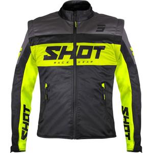 Softshell-takki Shot Softshell Lite musta-fluo-keltainen