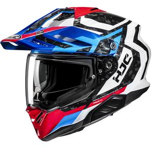 Enduro moottoripyöräilykypärä HJC RPHA 60 Dakar MC21 sininen-musta-valkoinen