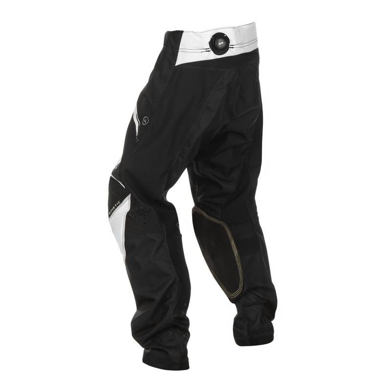 Lasten motocross housut FLY Racing Kinetic Stoke musta ja valkoinen