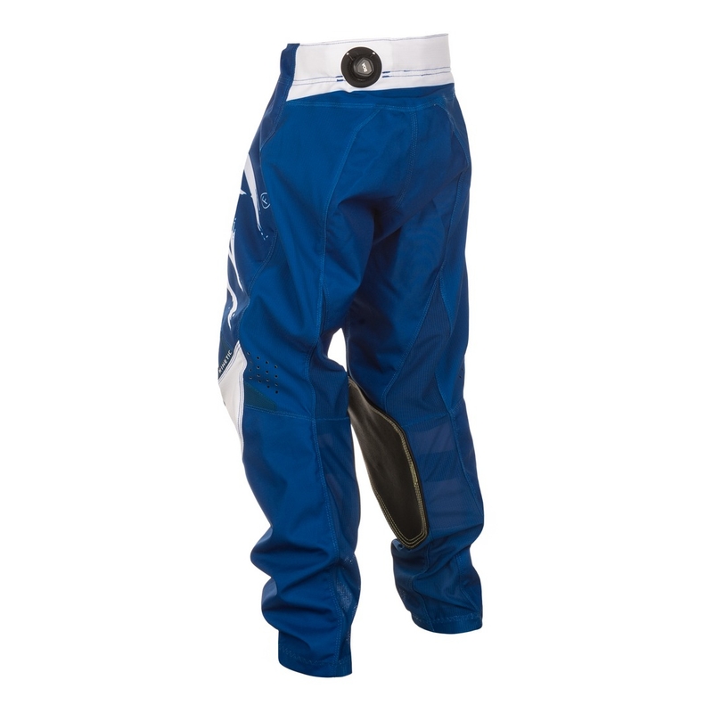 Lasten motocross housut FLY Racing Kinetic Stoke sininen ja valkoinen