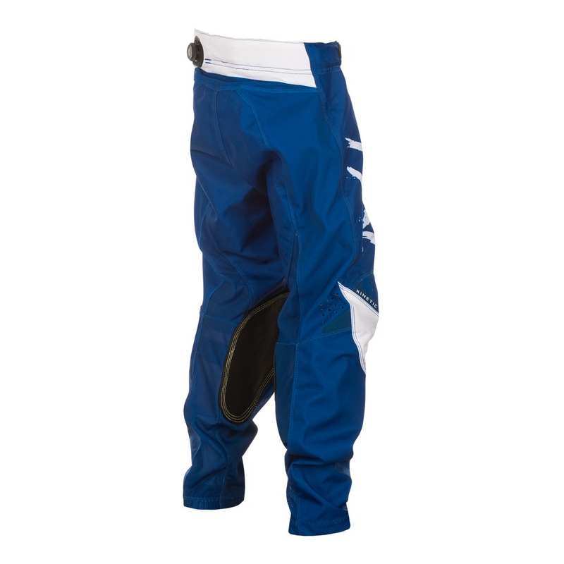 Lasten motocross housut FLY Racing Kinetic Stoke sininen ja valkoinen