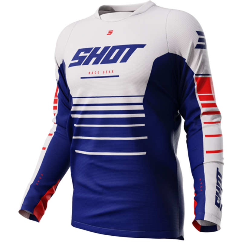 Motocross pelipaita Shot Devo Peak sininen alennusmyynti