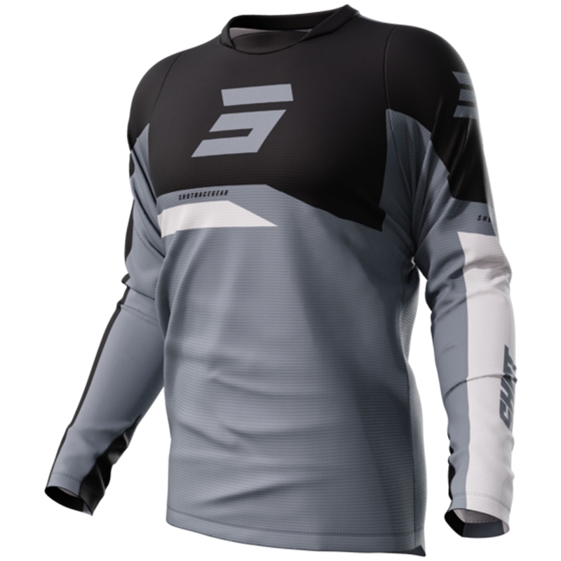 Motocross pelipaita Shot Devo Star harmaa alennusmyynti