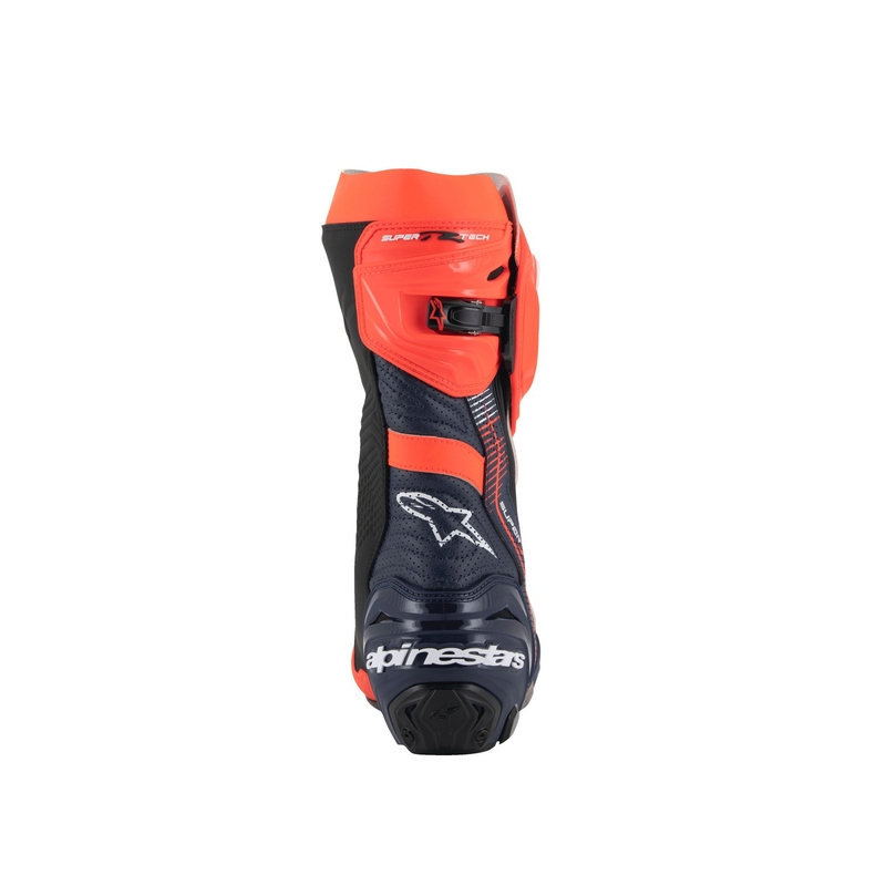 Alpinestars Supertech R Vented rajoitettu painos MM93 Marc Marquez fluo punainen-sininen-musta moottoripyöräsaappaat